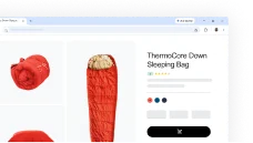 IU de Chrome que muestra la función de resumen de opiniones