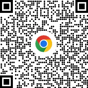 Código QR para descargar el navegador Chrome en dispositivos móviles